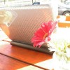 PC säubern erhöht die Leistung laptop mit blumen